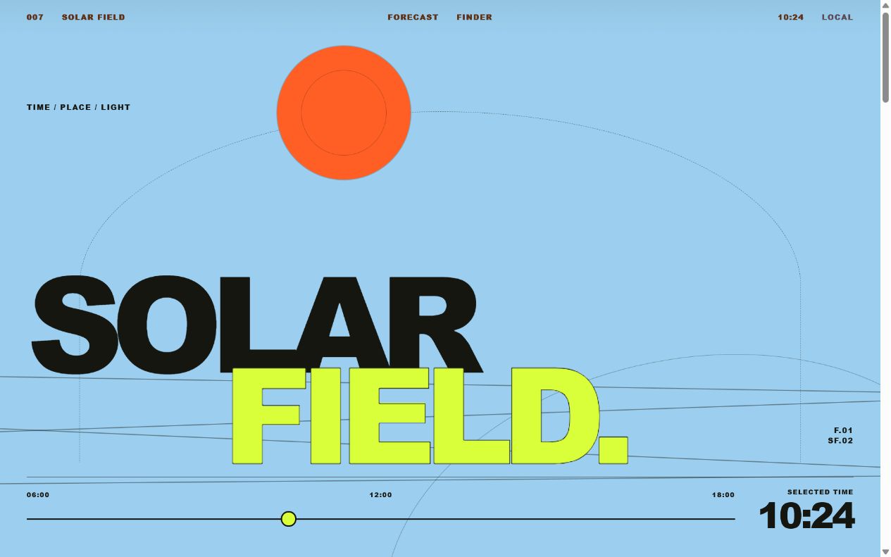 Solar Field demo preview