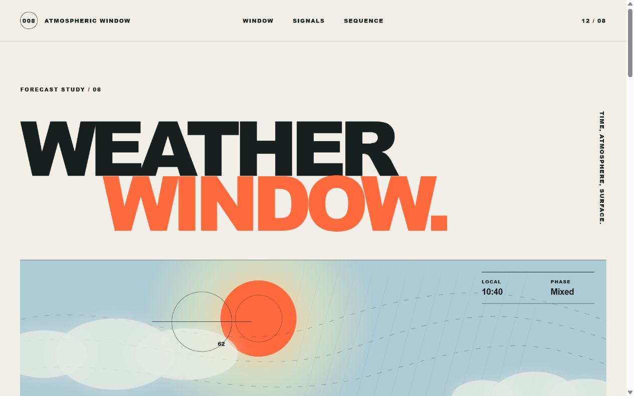 Atmospheric Window demo preview